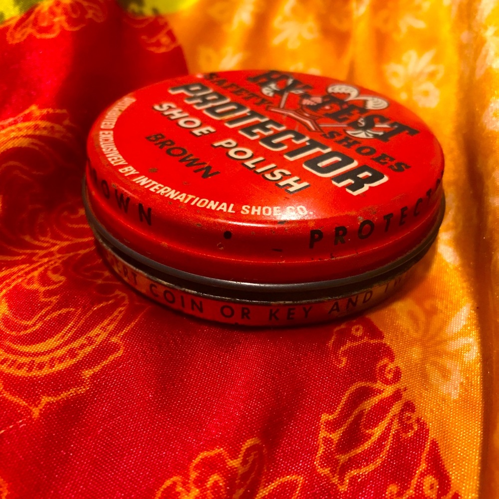 Hy-Test Vintage Shoe polish can